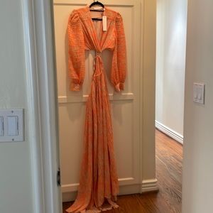 Orange Jonathan Simkhai dress. Never worn, tags on.